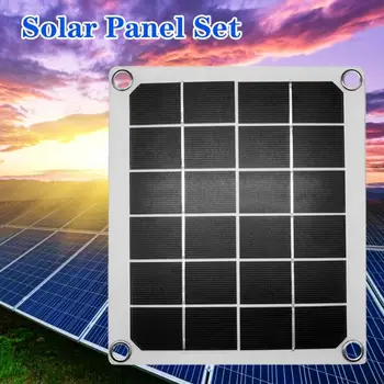 

10/15/20/25W Polycrystalline Solar Panel Set Power Adapter Car Cell Battery Charger Kit Dropshipping