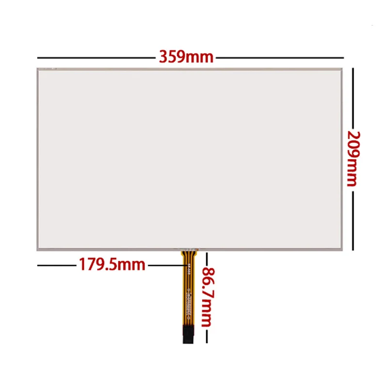 

Free Shipping!!! 1PC 15.6inch 4Wire Resistive Touch Screen 359MM*209MM Digitizer