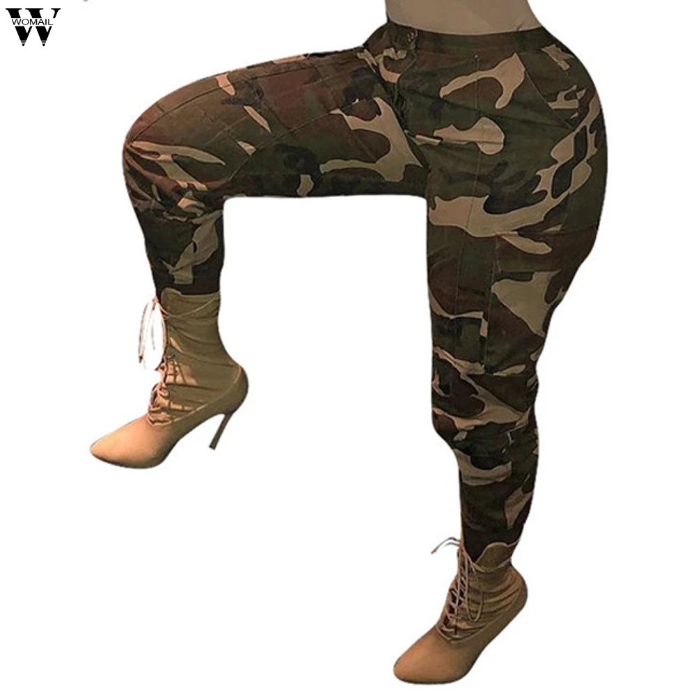 Летний стиль Модные женские камуфляжные брюки Карго повседневные штаны военные армейские боевые камуфляжные джинсы Jan22
