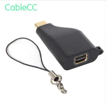 

USB-C Type C to Mini DP Displayport Converter Adapter 4K 2K with Chain for Tablet & Phone & Laptop