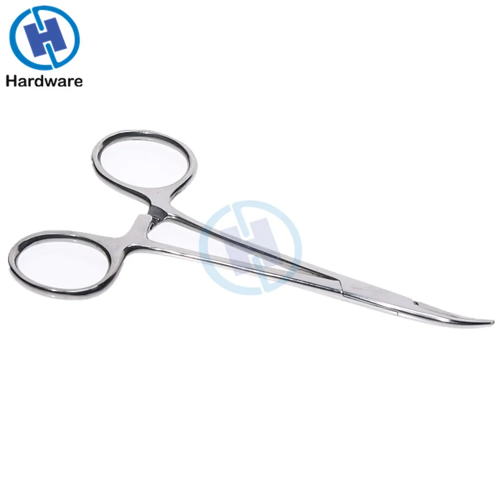 

Stainless Steel Fishing Curved Tip Hemostat 12.5cm Haemostatic Locking Clamps Forceps Scissors Pliers Mayitr