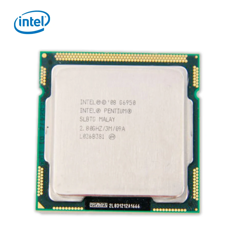 Процессор Intel Pentium G6950 для настольных ПК 6950 двухъядерный процессор 2,8 ГГц 3 Мб кэш-памяти LGA 1156