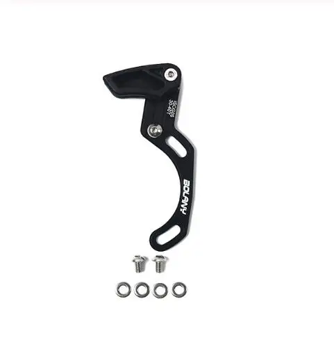 black ISCG-05 Bolany сеть MTB направляющая велосипедная красная и черная Iscg 05 крепление BB 7075 защита велосипедной цепи из алюминиевого сплава запасные части для велосипеда - Цвет: black ISCG-05