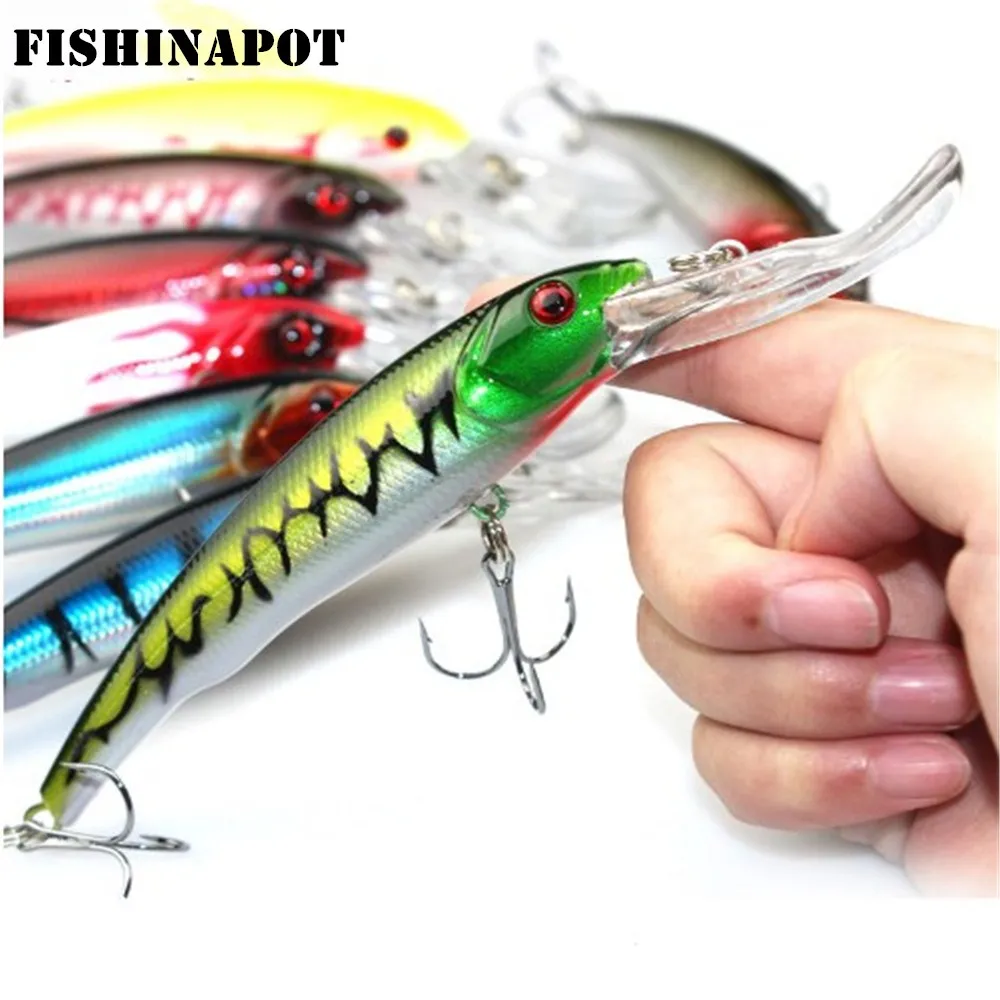  FISHINAPOT 1PCS 17cm 29g Big Minnow Fishing Lures Japan Deep Swim Saltwater Hard Bait Artificial Wo