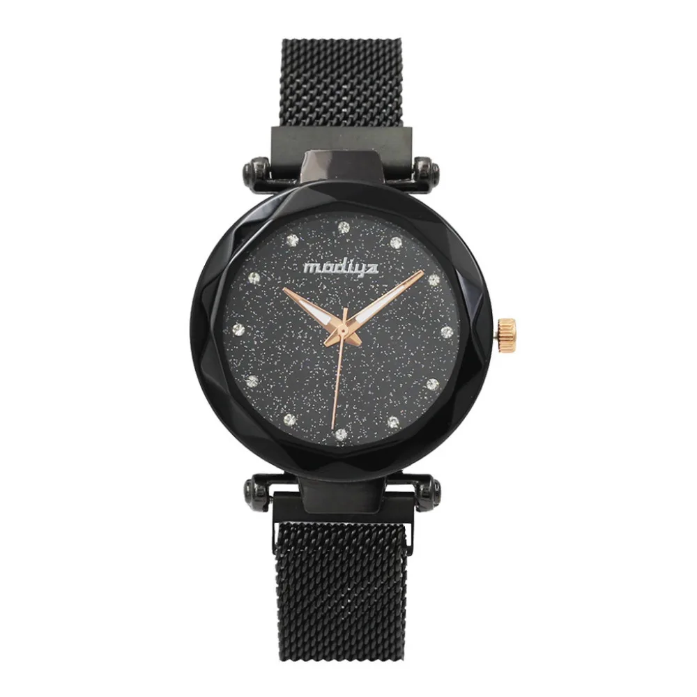 Роскошные для женщин часы Магнитная звездное небо женские кварцевые Wristwatche Модные женские наручные часы reloj mujer relogio # A