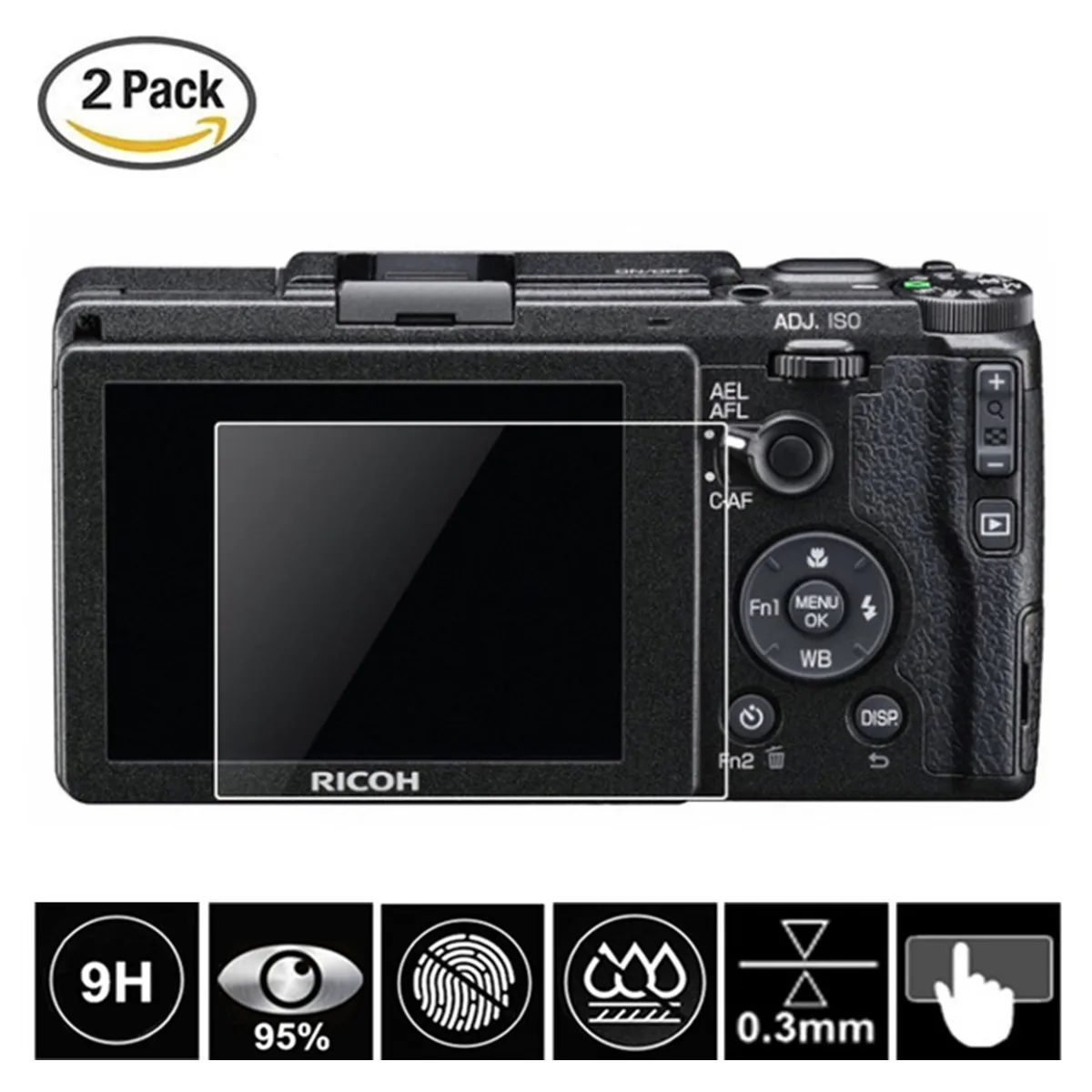 2 шт. закаленное стекло для защиты экрана Ricoh GR GR2 Mark II CX6 CX5 CX4 CX3 CX2 CX1 Digital IV III|Защита