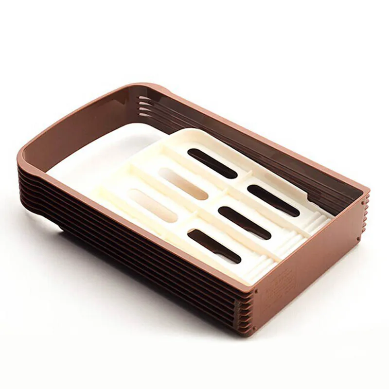 

Toast Bread Slicer Plastic Foldable Loaf Cutter Rack Cutting Guide Slicing Tools Kitchen Accessories Hot Sale