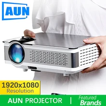 Brand AUN 1920*1080 Projector. 3,800 Lumens, AKEY5 UP. Full HD Android Projector with WIFI,Bluetooth. (Optional AKEY5 )