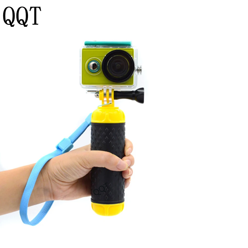 

QQT for GoPro Accessories Yellow Water Floating Grip Monopod Tripod Handle For Go pro Hero 6 5 4 3 + 2 for Xiaomi Yi camera