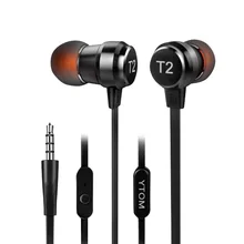 YTOM T2 Metal Earphone Super Bowl Deep Bass Earphone In Ear Monitors HiFi Earbuds With Microphone