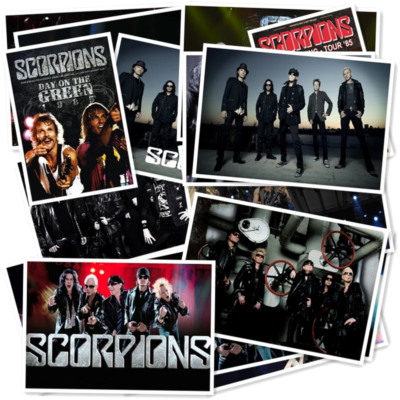 D1-16# Scorpions Классическая серия наклеек 20/шт ПВХ Коллекция ноутбуков подарок домашний декор холодильник Стайлинг смешанные наклейки s