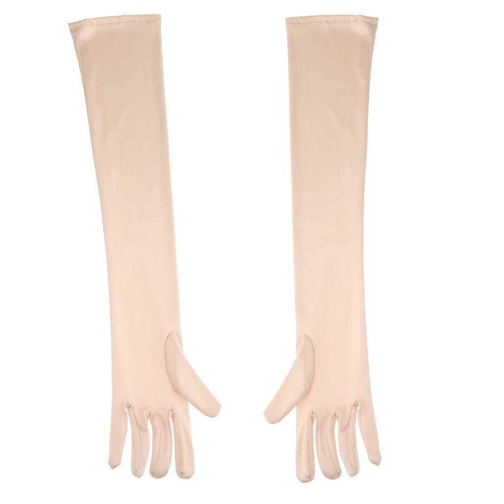 Fashion Stretch Long Finger Gloves Wedding Bridal Opera Party Prom Fancy Corset Evening Dress stretchy comfortable Gloves