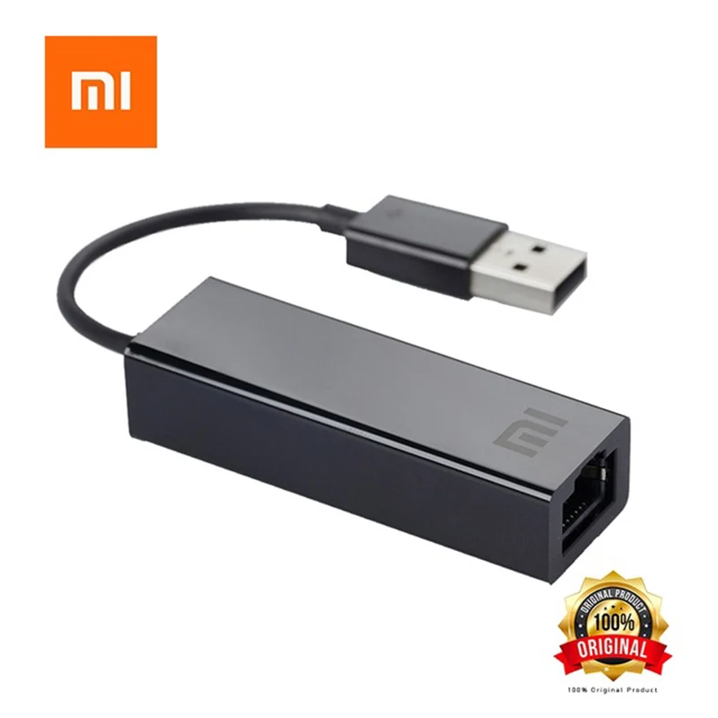 Оригинальный внешний Ethernet адаптер Xiaomi USB к RJ45 lan 10/100 Мбит/с для ТВ приставки xiaomi 3 Pro