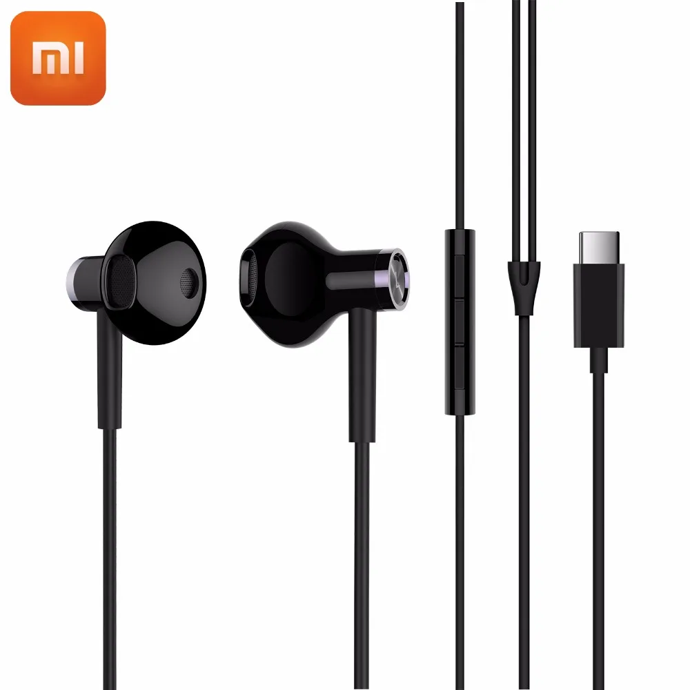 Новые оригинальные наушники Xiaomi Mi с двойным драйвером вкладыши типа C