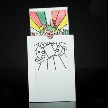 

Free shipping 5pcs clown color changing card magic tricks small size magic props