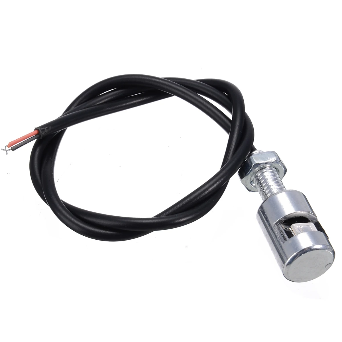 Mayitr 4pcs Blue LED Car Motorcycle License Number Plate Screw Bolt Light 12V Chrome Casing 2 wires