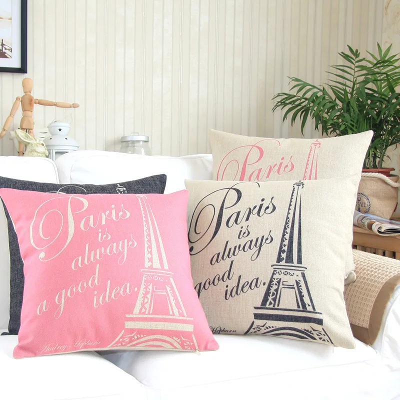 Free Shipping Novelty Gift Paris Is Always A Good Idea Word Eiffel Best Paris Themed Decorative Pillows Free Shipping Novelty Gift Paris Is Always A Good Idea Word Eiffel Best Paris Themed Decorative Pillows