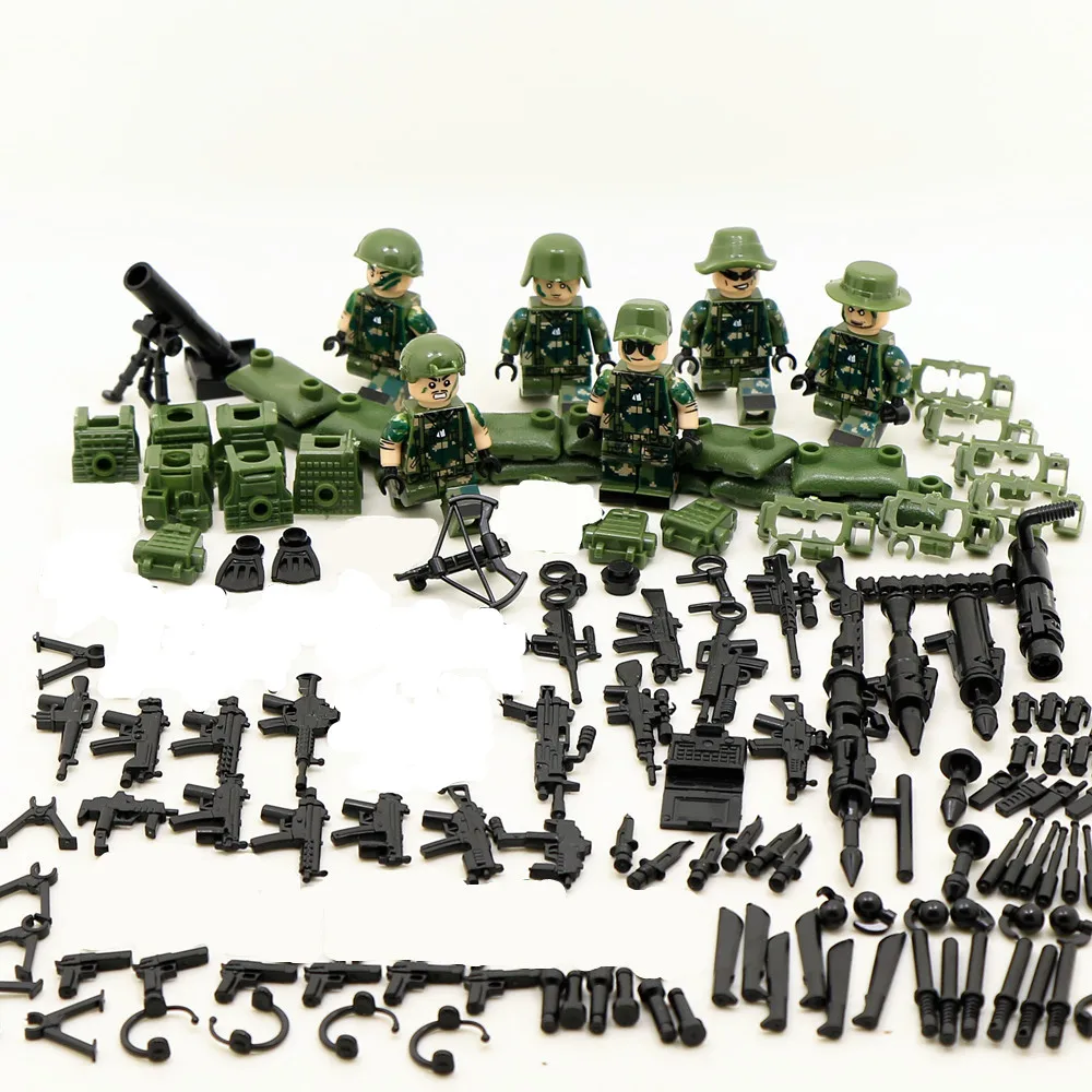 

Armed Forces Army LegoINGlys MILITARY SWAT Seals Camouflage Soldiers Marine Building Blocks Brick Figures Toys Gift Boy Children