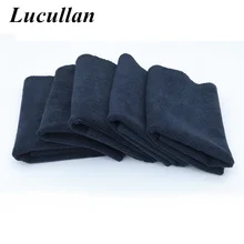 Lucullan 40x40cm 450gsm monstro preto edgeless toalha de microfibra para tintas macias cera e remoção de polimento