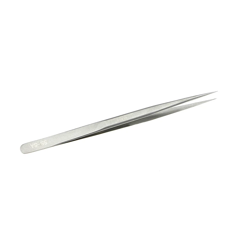 UANME SS-SA/7-SA High Precision Stainless Steel 12/14cm Pointed Tweezers Clamps Lengthened Medical Nest Maintenance