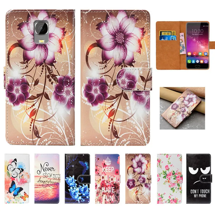 

For Oukitel K6000 Plus Case High Quality 5.5" Pu Leather Print Flip Wallet Case For Oukitel K6000 Plus Book Case Cover Bags