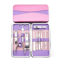 Все в комплекте, 12 шт., маникюрный набор, профессиональные кусачки для маникюра, набор инструментов для педикюра, кусачки, триммер, подарок для красоты