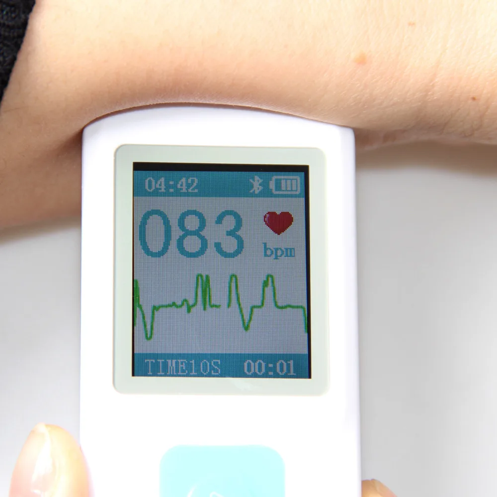 FDA Портативный Аппарат Для электрокардиографии монитор сердечного ритма lcd USB Bluetooth PM10 CONTEC