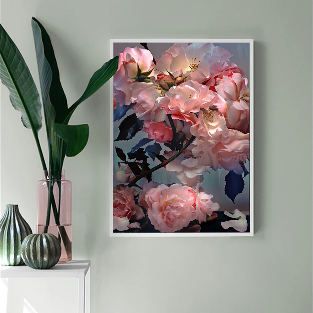 cuadros-decoracio-Pink-Peony-Posters-and-Prints-Canvas-Painting-Modern-Flower-Nordic-Wall-Picture-for-Living