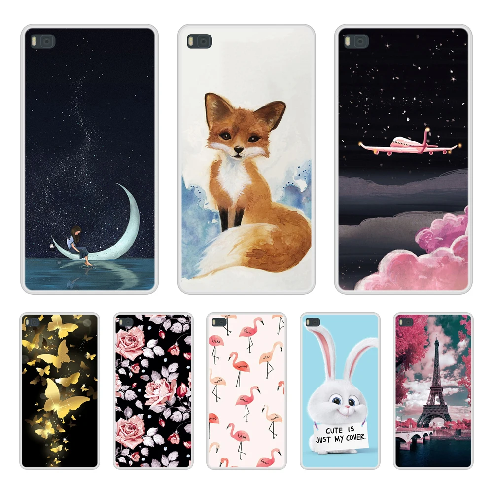 

Case for Huawei P8 Soft Silicone TPU Cool Design Pattern Printing Phone Cover Coque for Huawei P 8 GRA L09 Case Cover