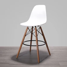 Современный дизайн высота сиденья 69 см модный красивый барный стул, табурет, твердый деревянный пластиковый Лофт кафе высокий кухонный счетчик комнаты табурет 1 шт
