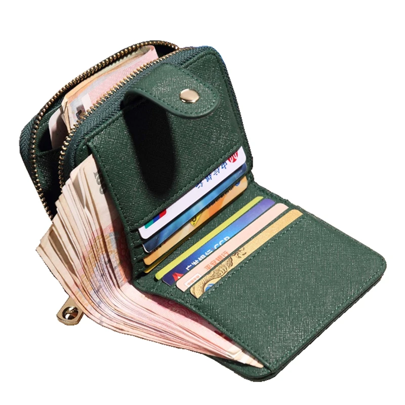 

Womens Wallets And Purses Wallet New Student Multi-Functional Zipper Small Wallet Sweet Coin Purse Package Leather Card Holder