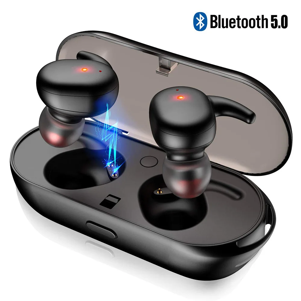 

T2C TWS Wireless Mini Bluetooth Earphone For Xiaomi Huawei Mobile Stereo Earbud Sport Ear Phone With Mic Portable Charging Box