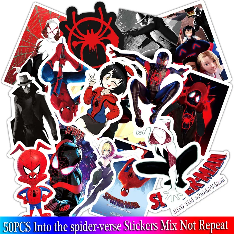 52PCS 2019 New Super Hero Stickers Pack Cartoon Anime Spider Man Sticker For Laptop Bicycle Phone Guitar Marvel Stickers Sets (3)