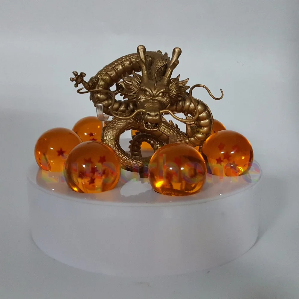 Аниме Dragon Ball Z Золотой Shenron хрустальный шар светодиодный набор Dragon Ball Супер Сон Гоку драгонболл зет Светодиодная лампа ночник Рождественский подарок