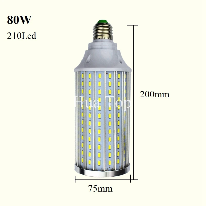 Высокомощный алюминиевый 5730 SMD светодиодный светильник 85-265 в E27 15 Вт 20 Вт 30 Вт 40 Вт 50 Вт 60 Вт 80 Вт светодиодный теплый холодный белый 1 шт