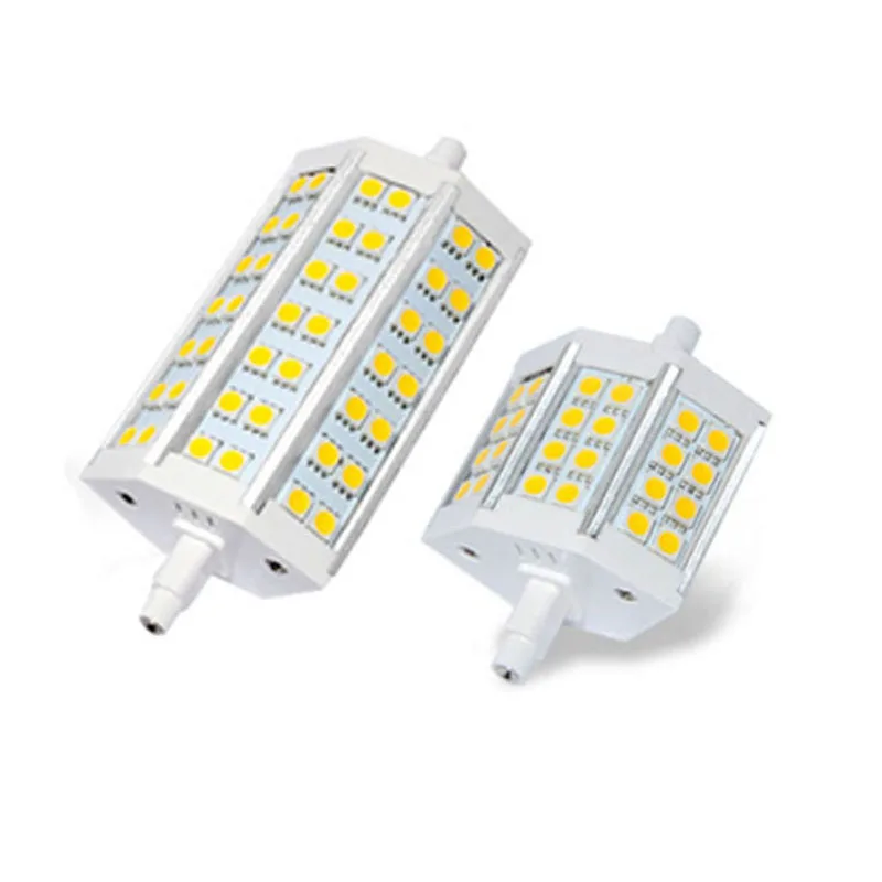 LED R7S Lamparas de LED de la lámpara de maíz 78mm 118mm SMD5050 bombilla de luz 12 W 20 W ahorro de energía reemplazar luces halógenas