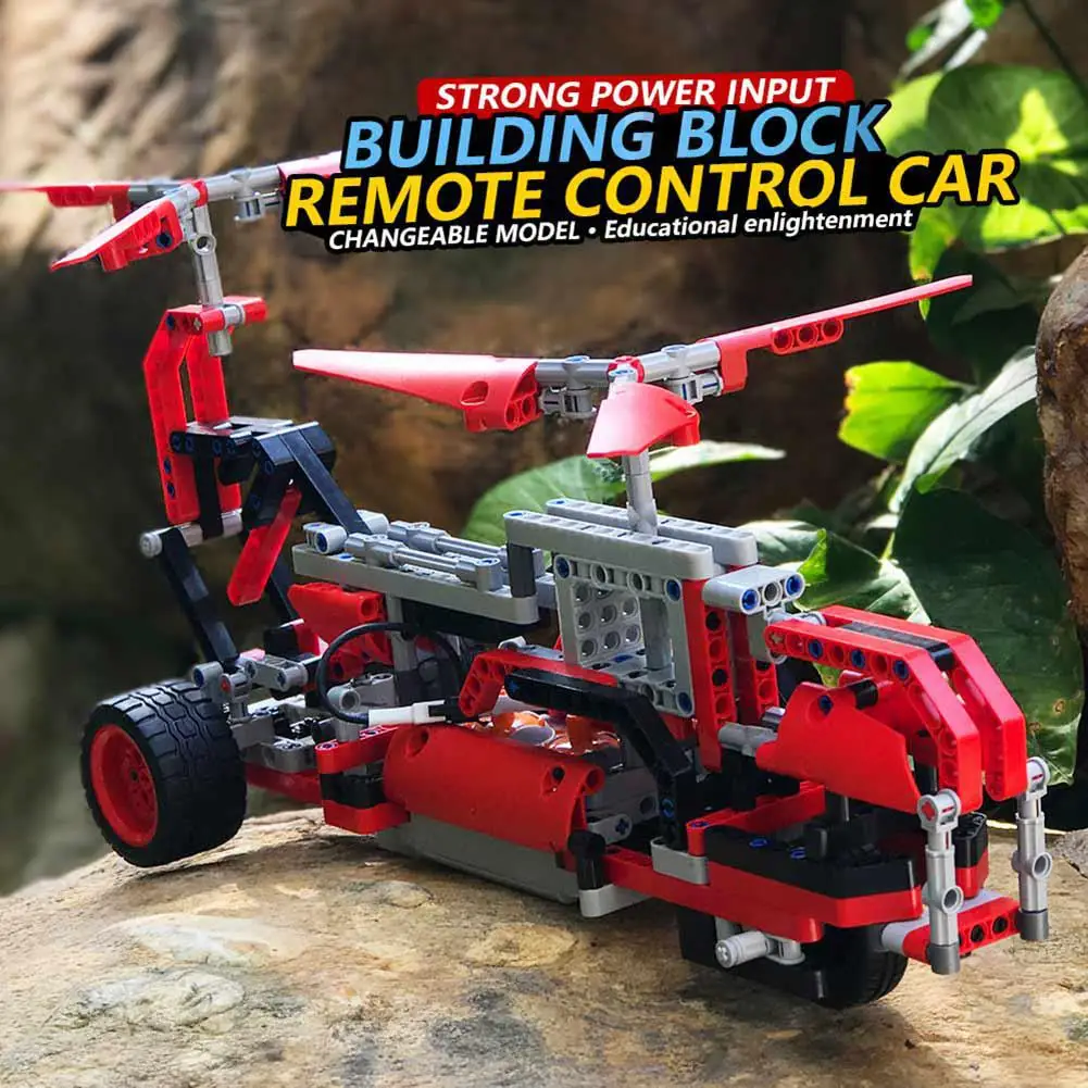 

LeadingStar Puzzle Assembly Deformation Electric Remote Control Car Toy Building Blocks Model Gift Educational Toys