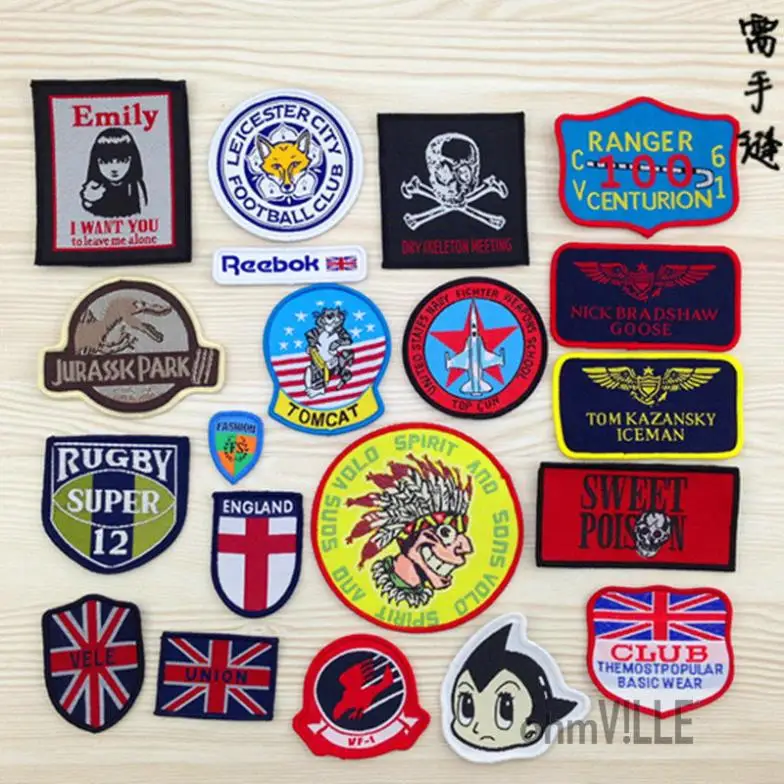 export quality iron on sew on diy embroidery cloth badge export quality iron on sew on diy embroidery cloth badge