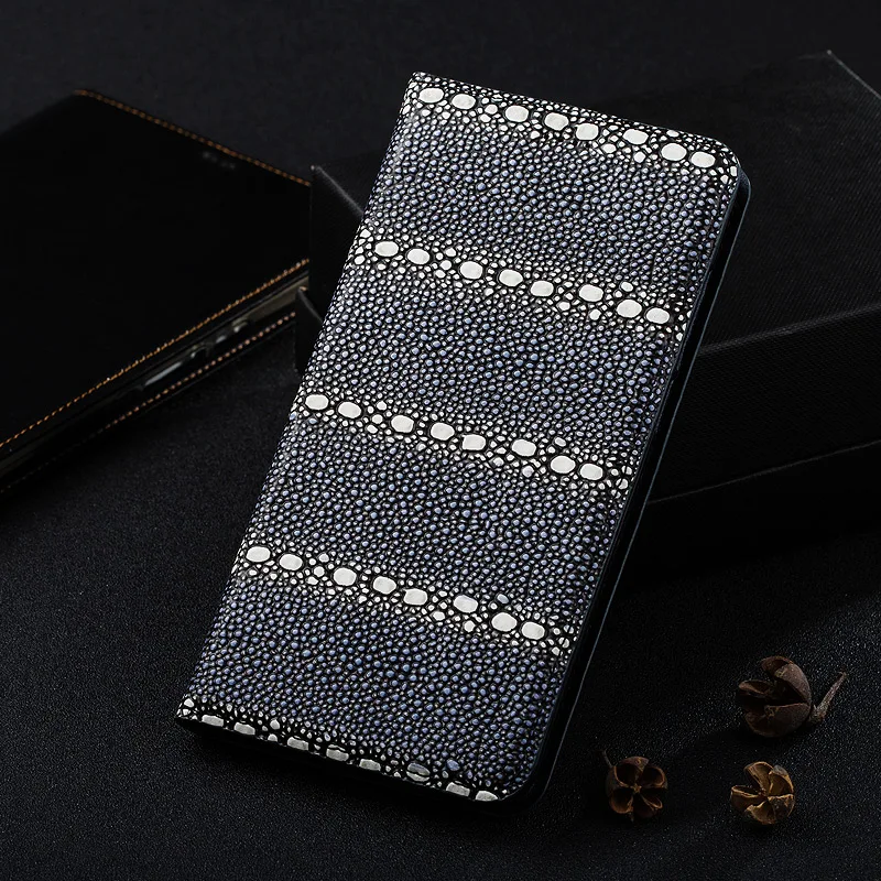 Перламутровый Магнитный чехол-книжка с рыбьей текстурой для ZTE Nubia Z11 Mini S кожаный