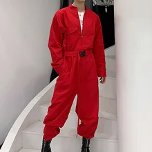 Мужской уличный повседневный комбинезон в стиле хип-хоп, брюки-карго, мужские уличные комбинезоны, одежда для сценических танцев, комбинезон, штаны-шаровары