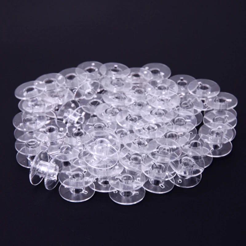 

10Pcs Clear Empty Bobbins Plastic Spools for Sewing Machine Sewing Threads Empty Bobbins Home Sewing Accessories 10