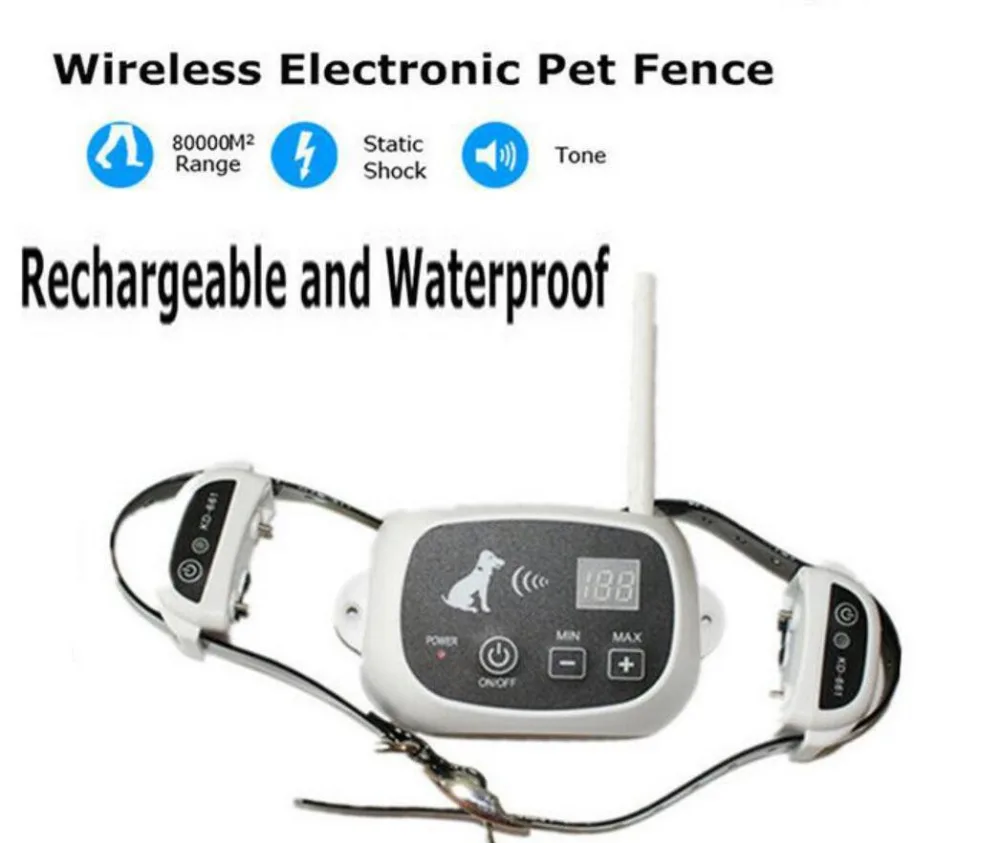 KD-661 Водонепроницаемая перезаряжаемая Беспроводная электронная ограда для домашних животных система 1 собака белая Прямая