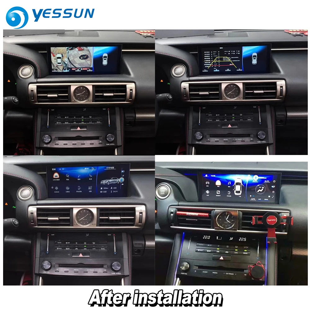 Excellent YESSUN 10.25" For Lexus IS 350 2015~2018 Car Android Carplay GPS Navi maps Navigation Player Radio Stereo WiFi no DVD 3