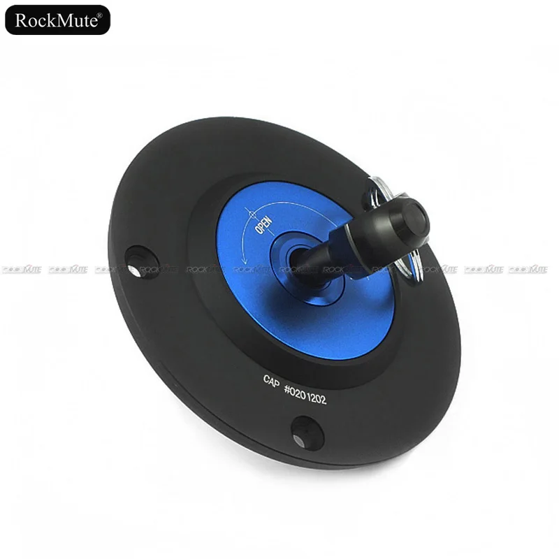 key lock fuel gas cap blue 2
