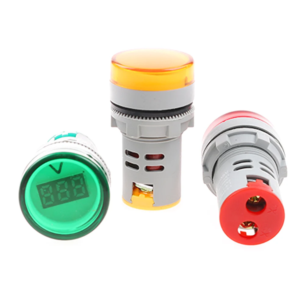 22MM AC60 500V Red LED Digital Voltmeter Voltage Gauges Meter Indicator