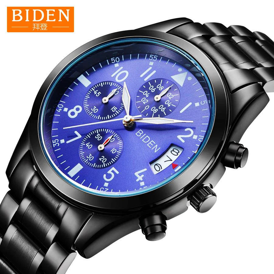 

2018 Watch Men BIDEN Fashion Sport Quartz Clock Mens Watches Top Brand Luxury Business Waterproof Watch Relogio Masculino