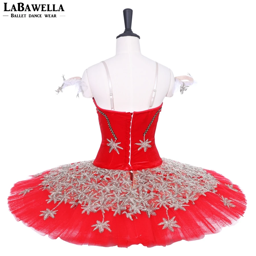 Aislor Womens Ballet Tutu Ruffle Skirt Costume Black Swan Lake Dance Leotard Dress