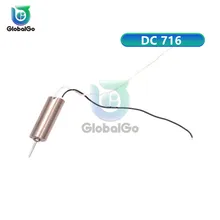 2pcs/Lot DC 716 Micro DIY Helicopter Coreless DC Motor DC Hollow Motor for Robotic 1 pcs new mini 130 dc motor micro motor for diy four wheel motor small drive robotic scientific experiments