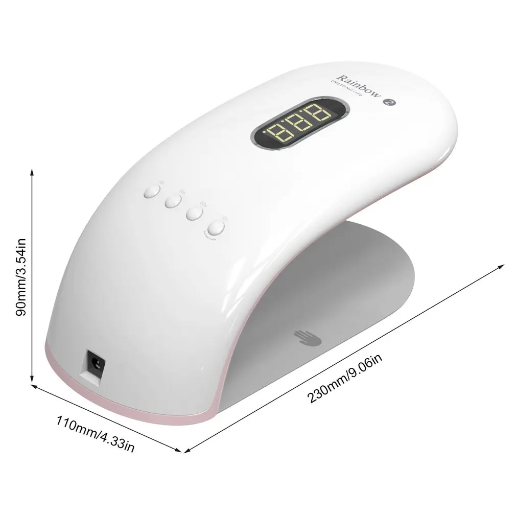 

2 in 1 LED/UV Nail Lamp 36W Beauty Nail Gel Polish Dryer 24LEDs Gel Curing Lamp with LCD Screen Timer Setting Art Tool
