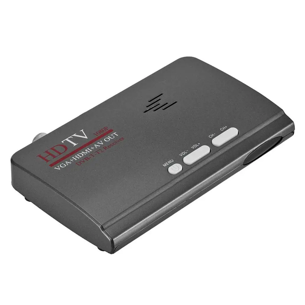 

DVB-T DVB-T2 TV Tuner Receiver TV Box VGA AV CVBS 1080P HDMI Digital Satellite Receiver for LCD CRT Monitors EU/US Set-top Boxes